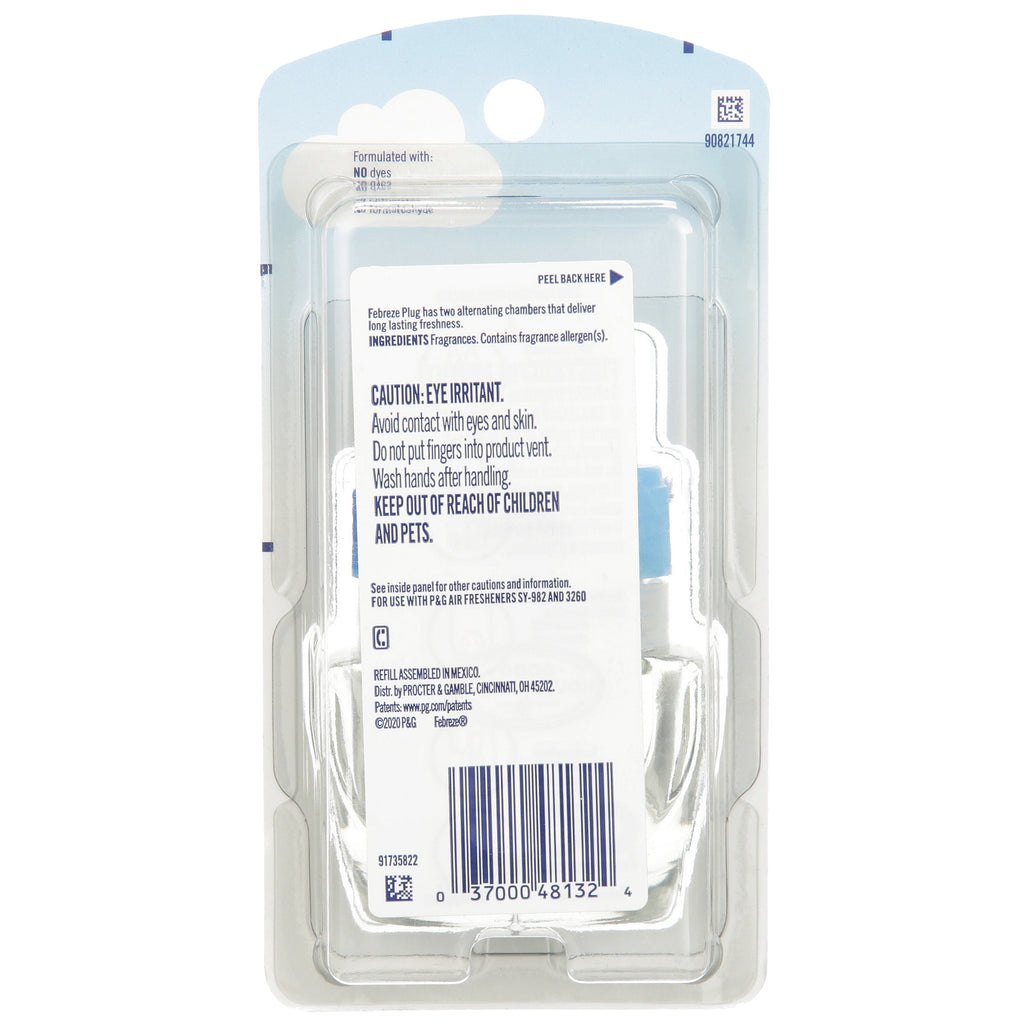 Plug Odor-Eliminating Air Freshener Refill, Ocean, 1 Ct