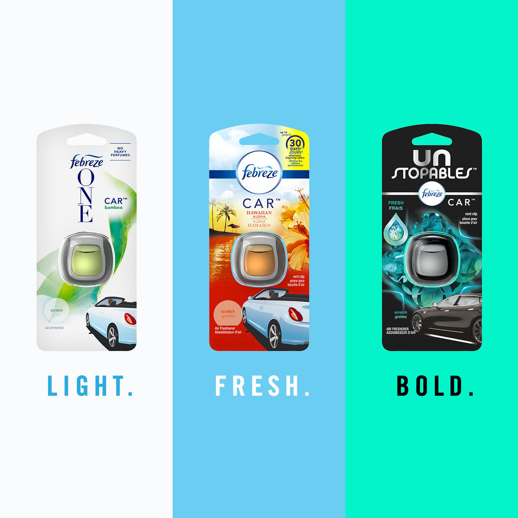 Car Odor-Eliminating Air Freshener, Gain Original, 3 ct