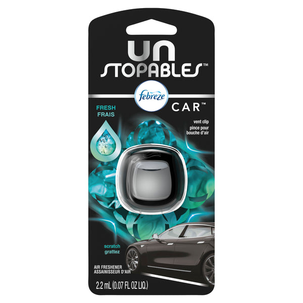  Unstopables Car Odor-Eliminating Air Freshener, Fresh, 1 Ct