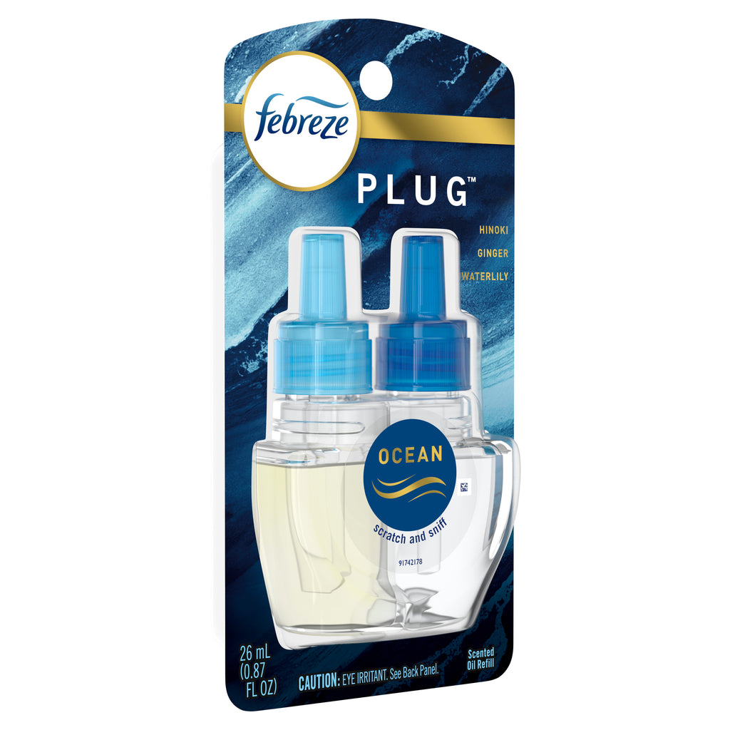 Plug Odor-Eliminating Air Freshener Refill, Ocean, 1 Ct